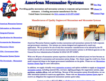 Tablet Screenshot of american-mezzanine-systems.com